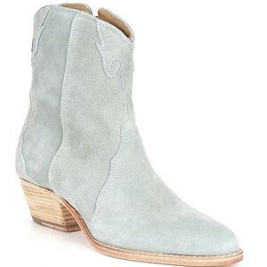 Free People New Frontier Western Boot in Dusty Blue